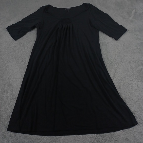 Eileen Fisher Dresses & Skirts - Eileen Fisher‎ Dress Womens Medium Black Silk Pullover Preppy Designer